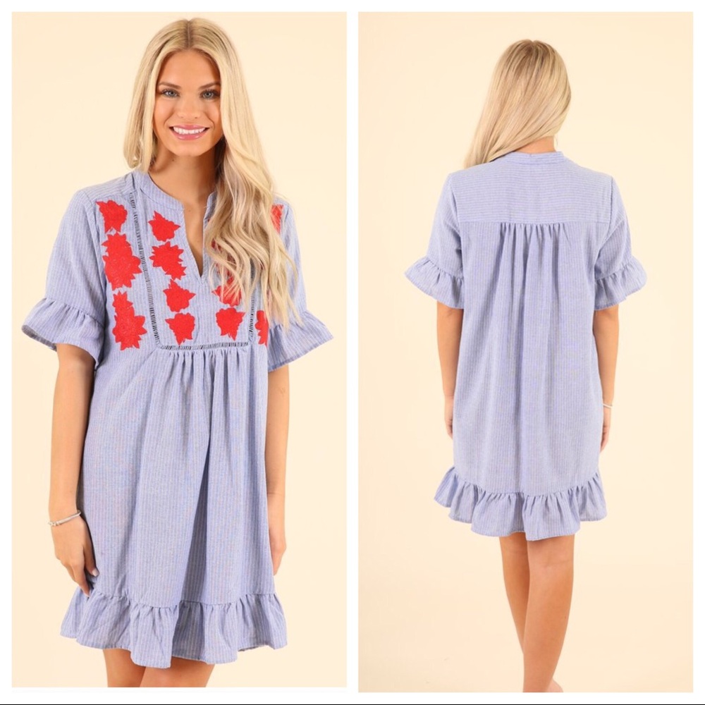 Embroidered summer dress